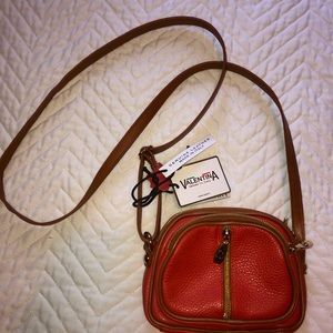 Valentina LEATHER crossbody purse / bag NWT!